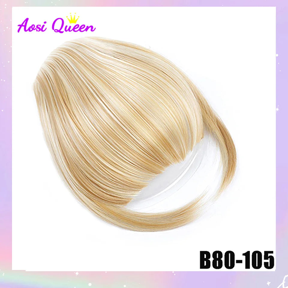Clip-In Synthetic Bangs Extensions Natural Fringe Hair