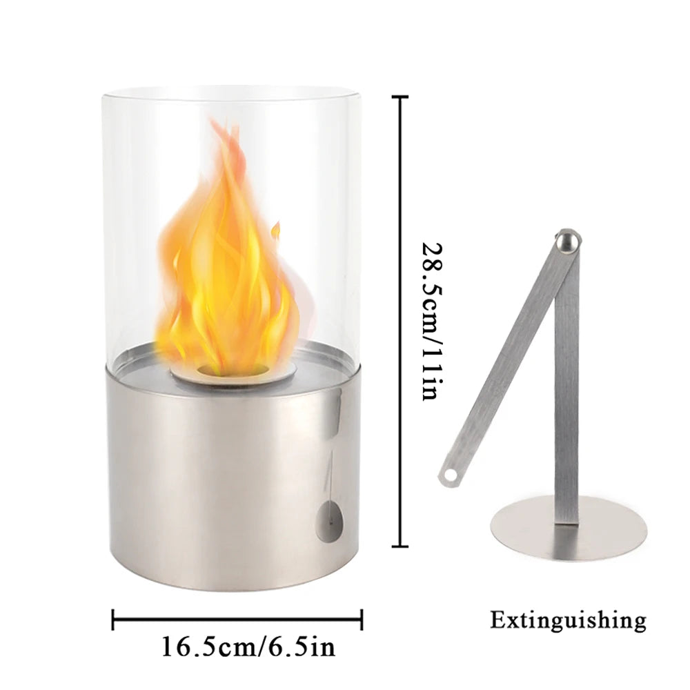 Stainless Steel Indoor Tabletop Ethanol Fireplace