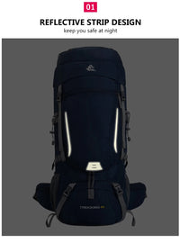 Men’s 60L Hiking Camping Mountaineering Backpack