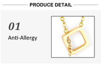 Women’s Gold Shell Jewelry Set Necklace & Earrings