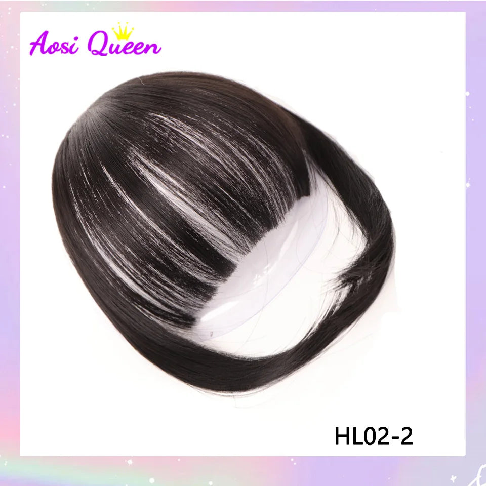 Clip-In Synthetic Bangs Extensions Natural Fringe Hair