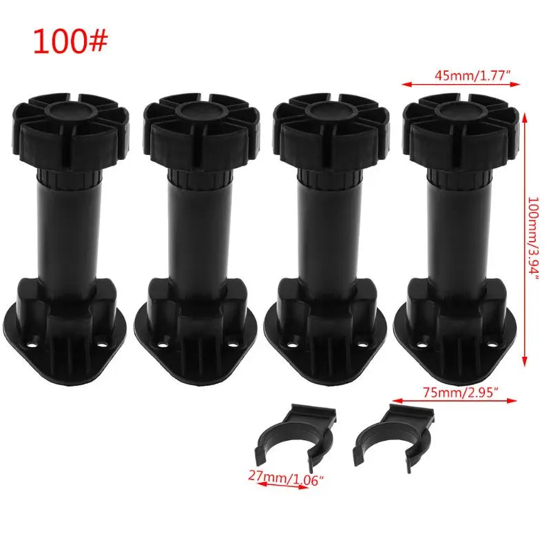 4PCS Adjustable Cabinet Legs – Kitchen & Bathroom Furniture