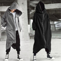 Unisex Long Sleeve Nazgul Hoodie Coat with Zipper