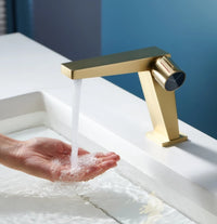 Brushed Gold Bathroom Basin Faucet Single Handle