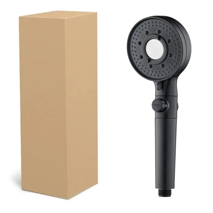 Matte Black High Pressure Handheld Showerhead Set