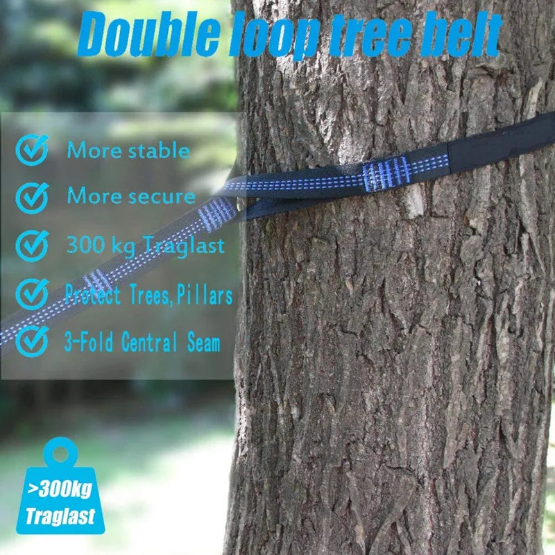 Oversized Double Camping Hammock,Portable Tree Straps Hammock ,210T Nylon Travel Hammock, Lightweight Parachute Hammocks