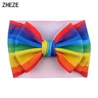 Cute 7" Double Layer Hair Bow Headband for Baby Girls