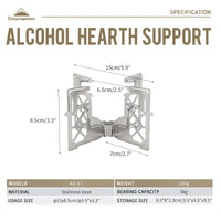 CAMPINGMOON Alcohol Stove Portable Outdoor Picnic Stove