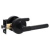 Modern Matte Black Interior Privacy Door Handle