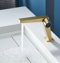 Brushed Gold Bathroom Basin Faucet Single Handle