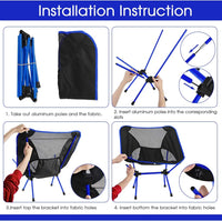 Ultralight Portable Folding Chair for Camping & Hiking