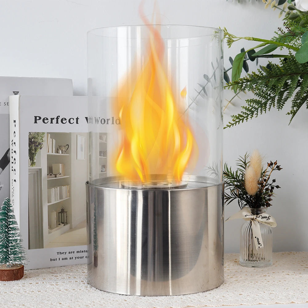 Stainless Steel Indoor Tabletop Ethanol Fireplace