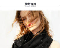 Women’s Designer Wool Scarf – Embroidered Pashmina Shawl