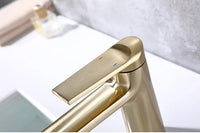 HONGDEC Brass Bathroom Basin Faucet with Mixer Handle