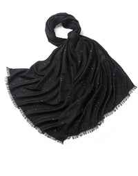 Women’s Designer Wool Scarf – Embroidered Pashmina Shawl