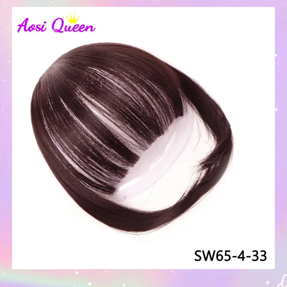 Clip-In Synthetic Bangs Extensions Natural Fringe Hair