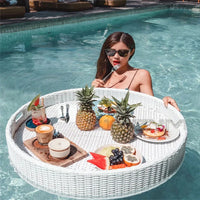 Bali Rattan Floating Tray for Pool & Outdoor Dining