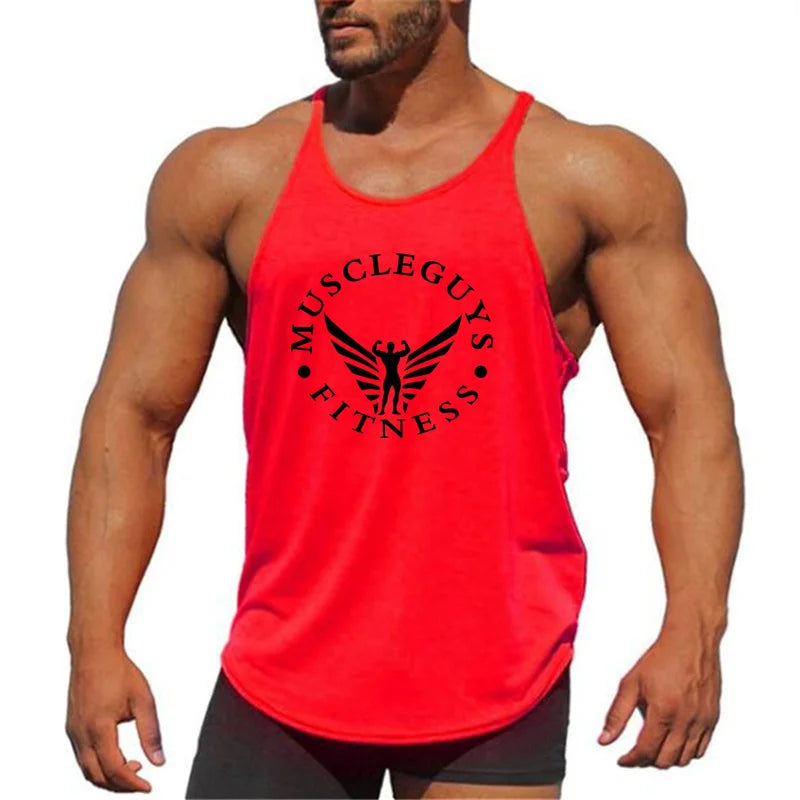 Workout Clothing Fitness Top Men Gym Tank  Mens Bodybuilding Brand Vest Muscle Sleeveless Singlets Fashion Sports Shirt