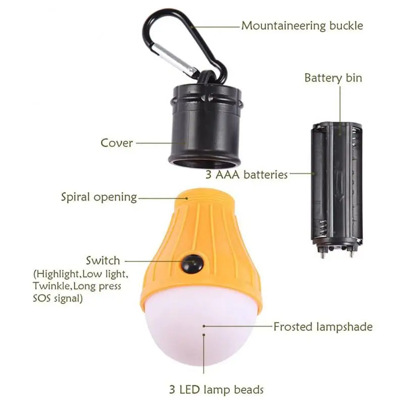 Camping Lantern LED Portable Waterproof Outdoor Light with 3 Modes