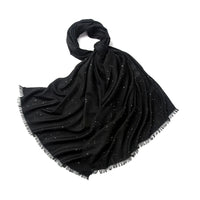 Women’s Designer Wool Scarf – Embroidered Pashmina Shawl