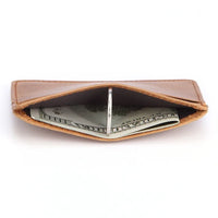 Slim Genuine Leather Mini Wallet – Card & Coin Holder