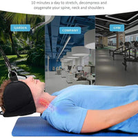 Hammock Neck Traction Massager with Stand – Pain Relief & Relaxation + Eye Mask