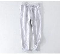 Men’s Linen Dress Pants Casual Loose Summer Trousers