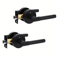 Modern Matte Black Interior Privacy Door Handle