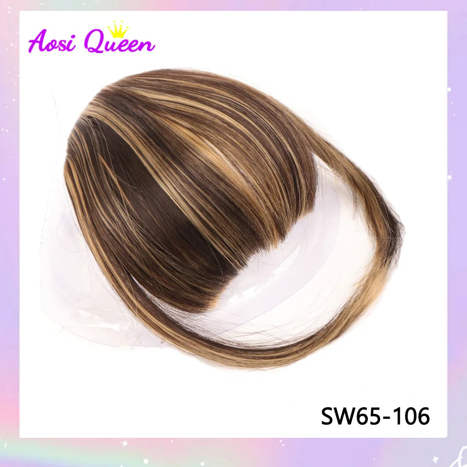 Clip-In Synthetic Bangs Extensions Natural Fringe Hair
