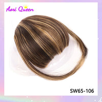 Clip-In Synthetic Bangs Extensions Natural Fringe Hair