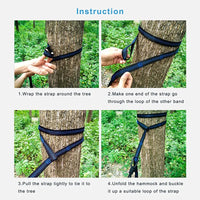 Oversized Double Camping Hammock,Portable Tree Straps Hammock ,210T Nylon Travel Hammock, Lightweight Parachute Hammocks
