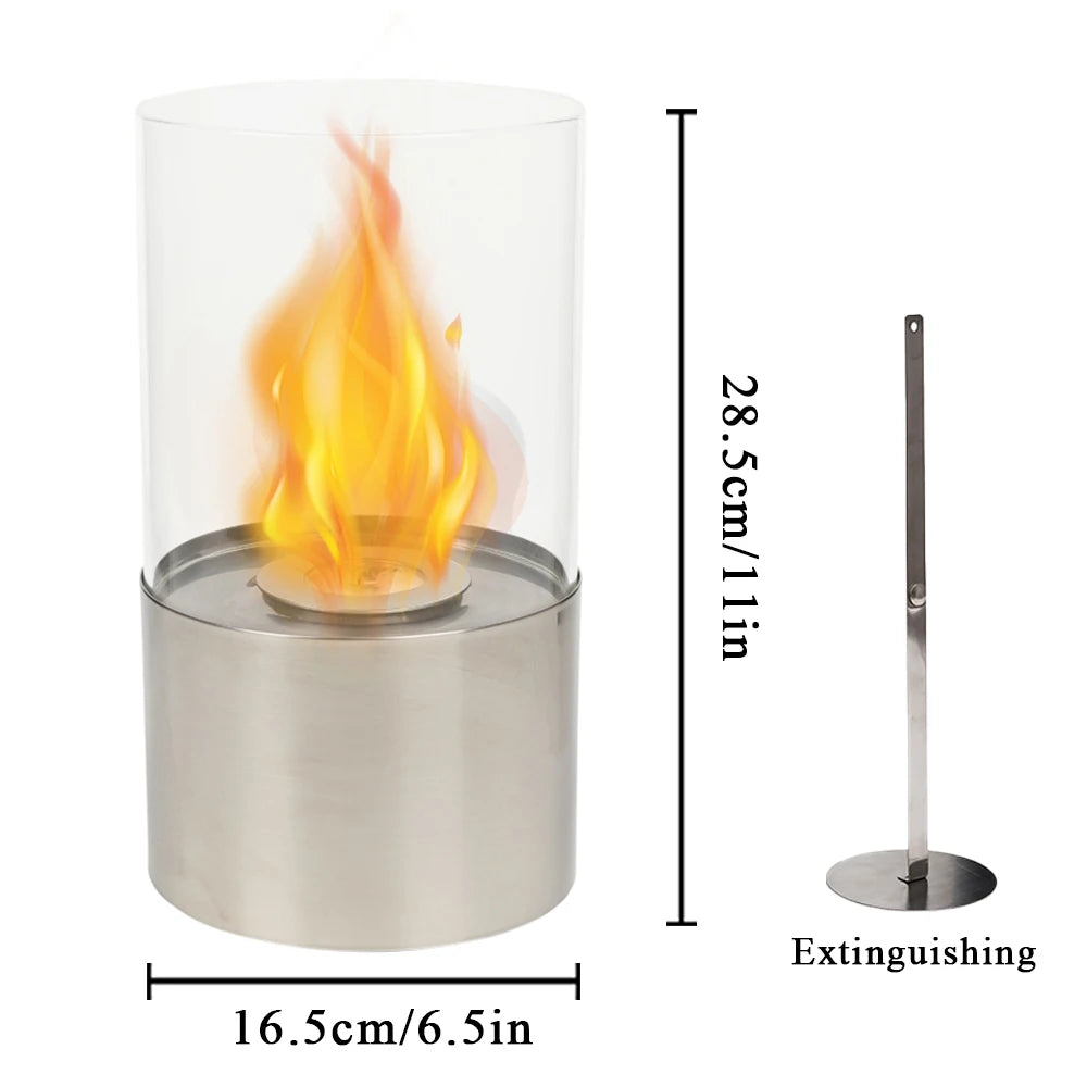 Stainless Steel Indoor Tabletop Ethanol Fireplace