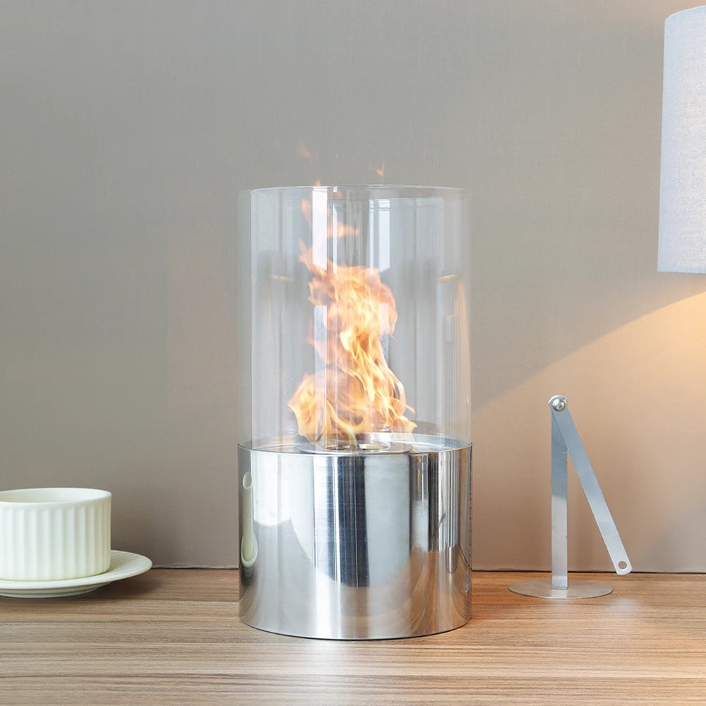 Stainless Steel Indoor Tabletop Ethanol Fireplace