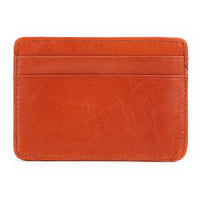 Slim Genuine Leather Mini Wallet – Card & Coin Holder