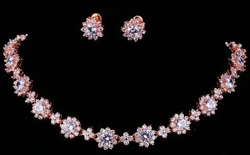 Emmaya Bridal Jewelry Set – Zircon Necklace & Earrings