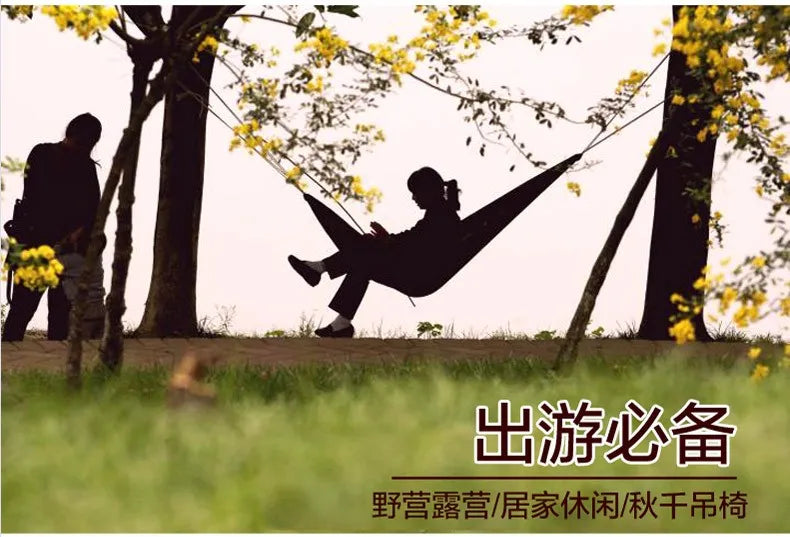 230×90cm Camping Hammock – Outdoor Survival Parachute Bed