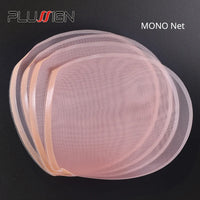 Plussign 5-10Pcs/Lot Lace Net Basement Foundation For Making Lace Top Closure Wigs Brown/Beige Weaving Net Dome Cap Medium Size