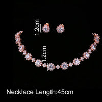 Emmaya Bridal Jewelry Set – Zircon Necklace & Earrings