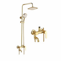 Polished Gold Bathroom Swan Tap Brass Golden Basin Mixer Faucet