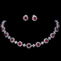 Emmaya Bridal Jewelry Set – Zircon Necklace & Earrings