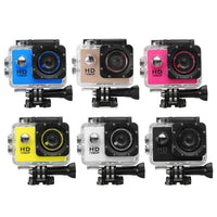 Action Camera 1080P Full HD 30M Waterproof Sport DV 12MP Helmet Diving Cam
