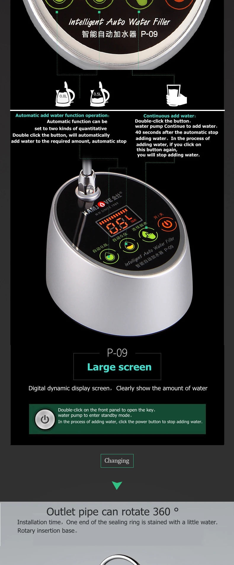 Electric Water Dispenser Pump – Desktop Bottled Water Tap