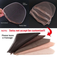 Plussign 5-10Pcs/Lot Lace Net Basement Foundation For Making Lace Top Closure Wigs Brown/Beige Weaving Net Dome Cap Medium Size