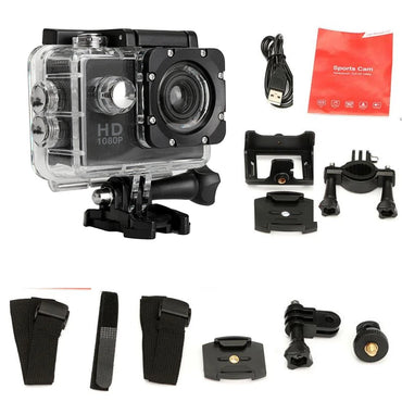 Action Camera 1080P Full HD 30M Waterproof Sport DV 12MP Helmet Diving Cam