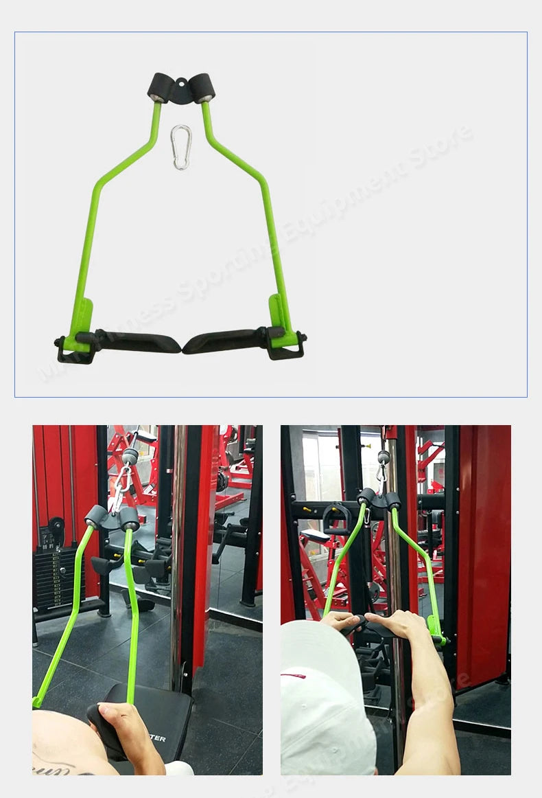 Lat Pull Down & Rowing V-Bar Handle – Cable Machine Grip