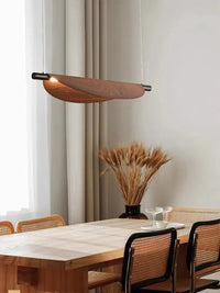 Medieval Waka Retro Wood Grain Designer Pendant Lamp