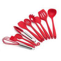 11-Piece Silicone Kitchen Utensil Set with Spatula & Spoon