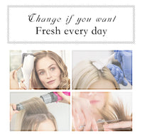 ALAN EATON Ombre Brown Short Layered Wig with Bangs