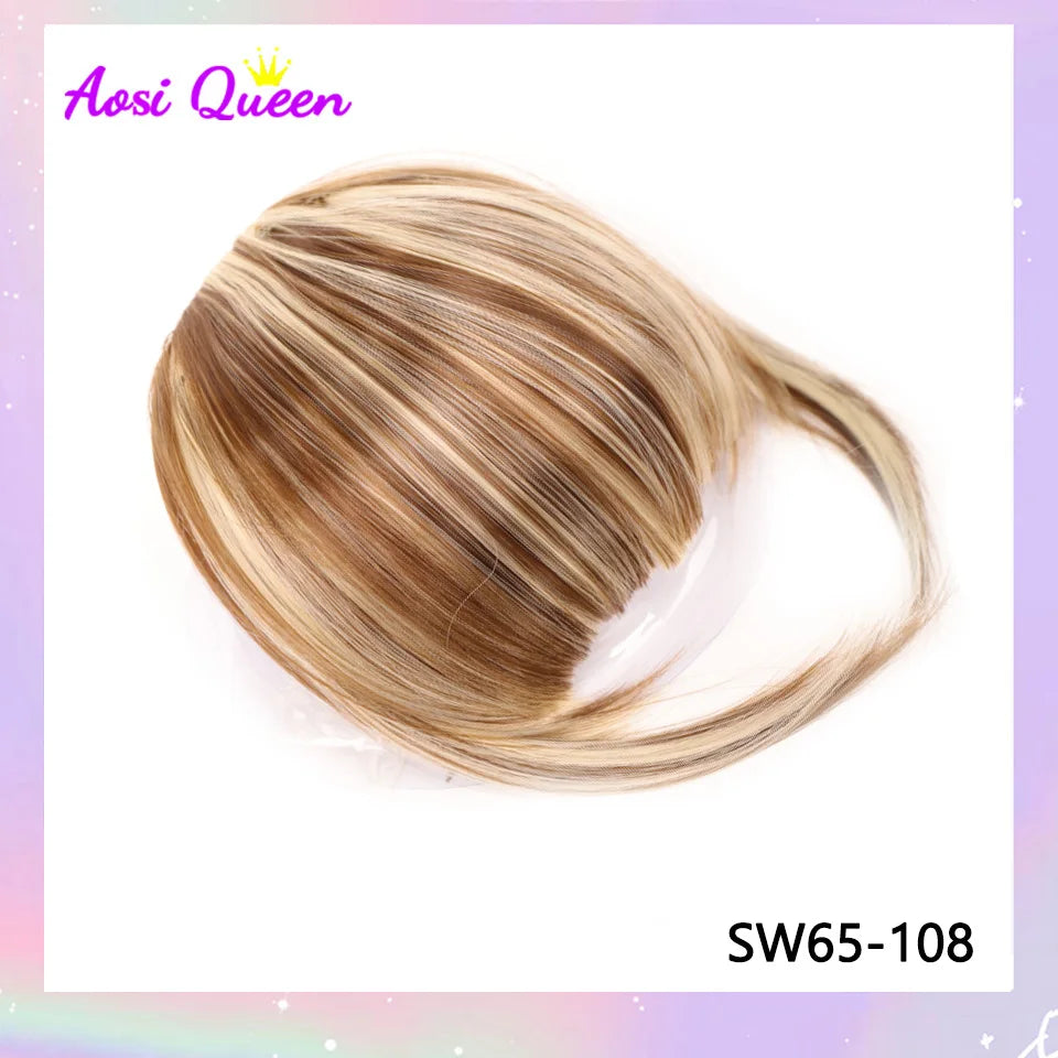 Clip-In Synthetic Bangs Extensions Natural Fringe Hair