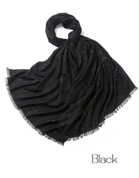 Women’s Designer Wool Scarf – Embroidered Pashmina Shawl